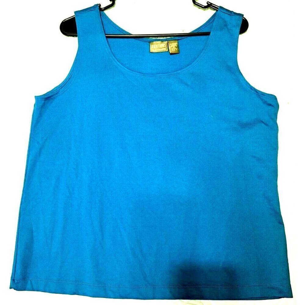 Additions by Chico's 3 (XXL) Deep Teal Sleeveless Tank Top
